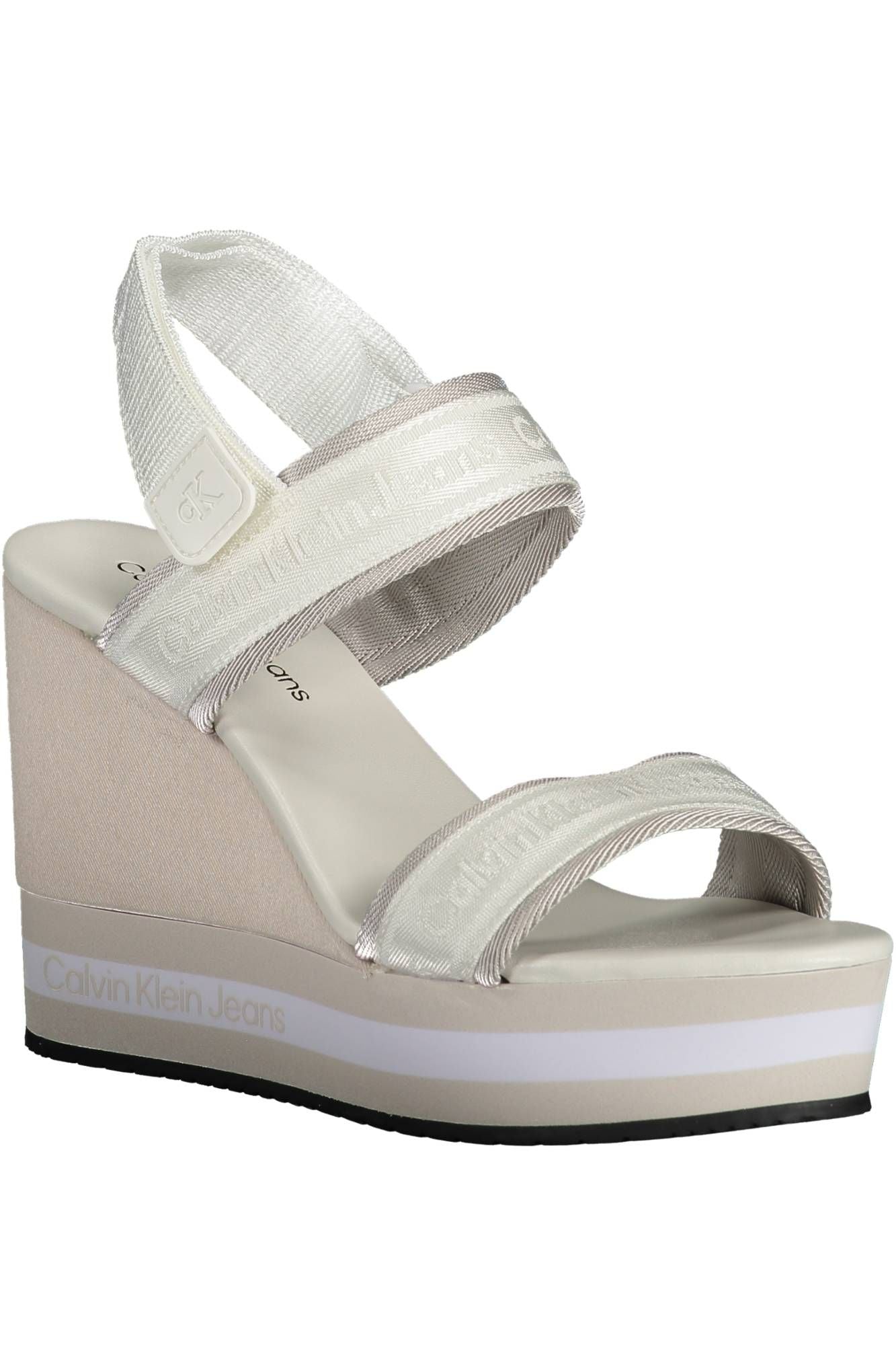 White Polyester Sandal