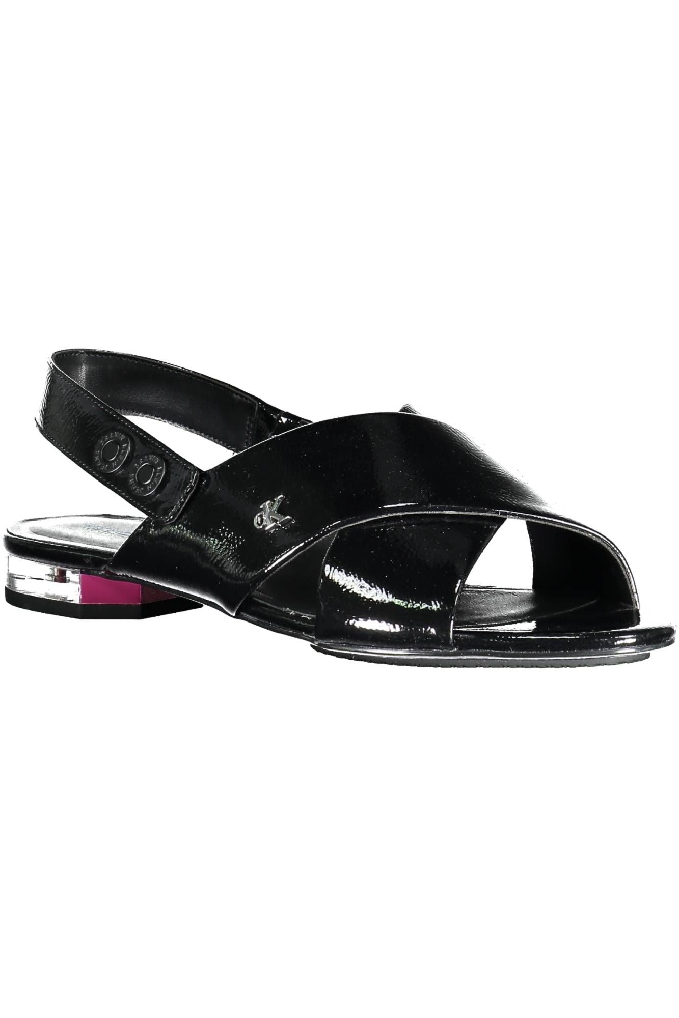 Black Polyurethane Sandal