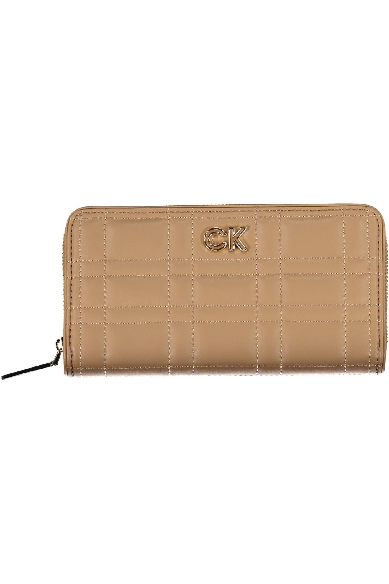 Beige Polyester Wallet