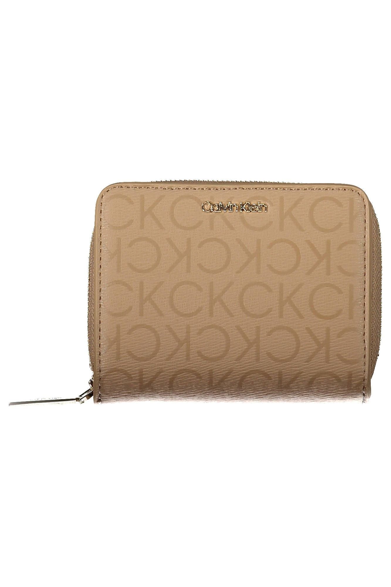 Beige Polyester Wallet