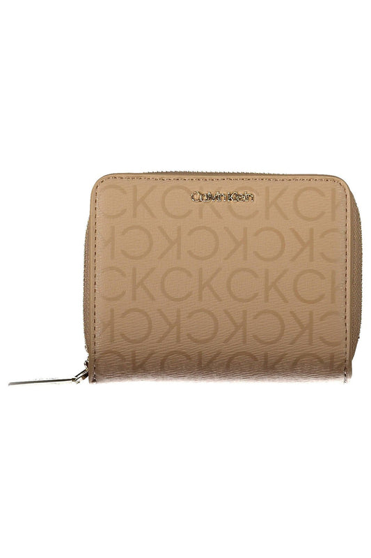 Beige Polyester Wallet