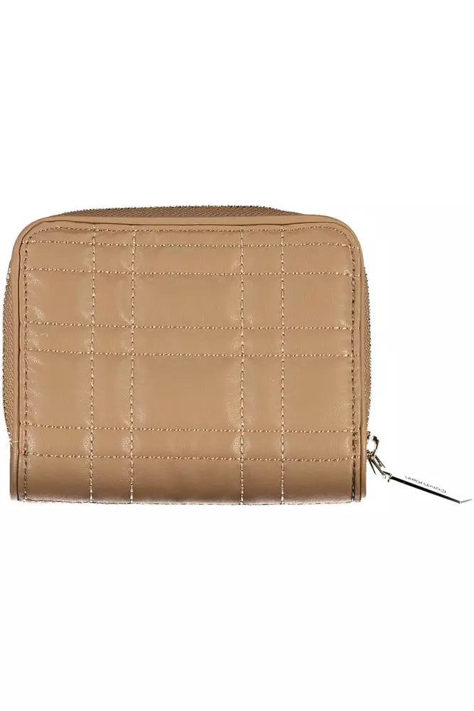 Beige Polyester Wallet