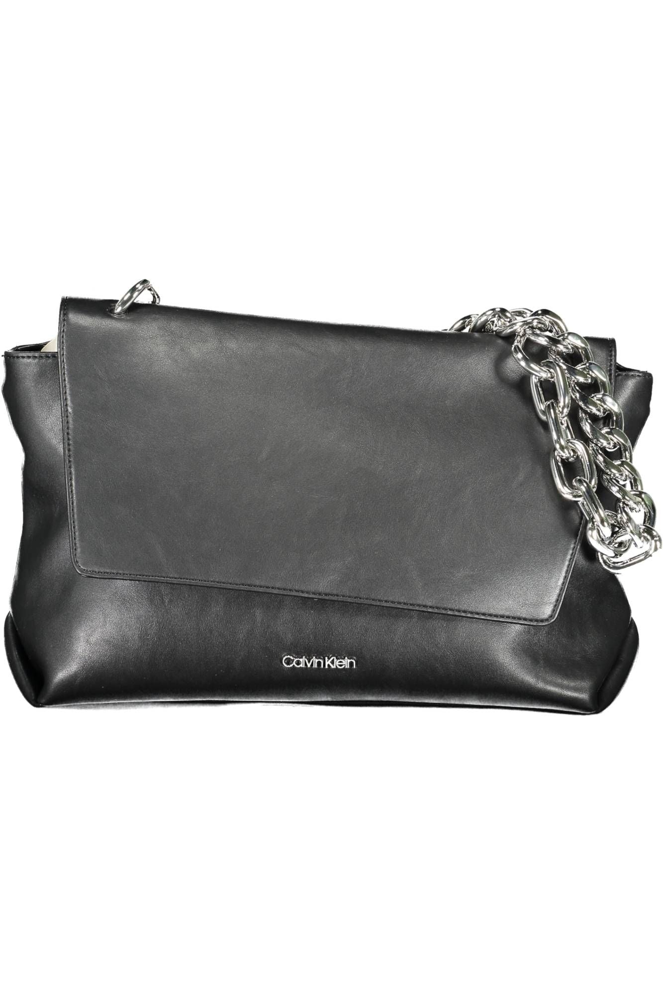 Black Polyurethane Handbag