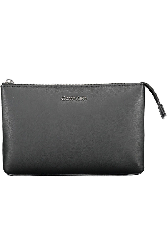 Black Polyurethane Handbag