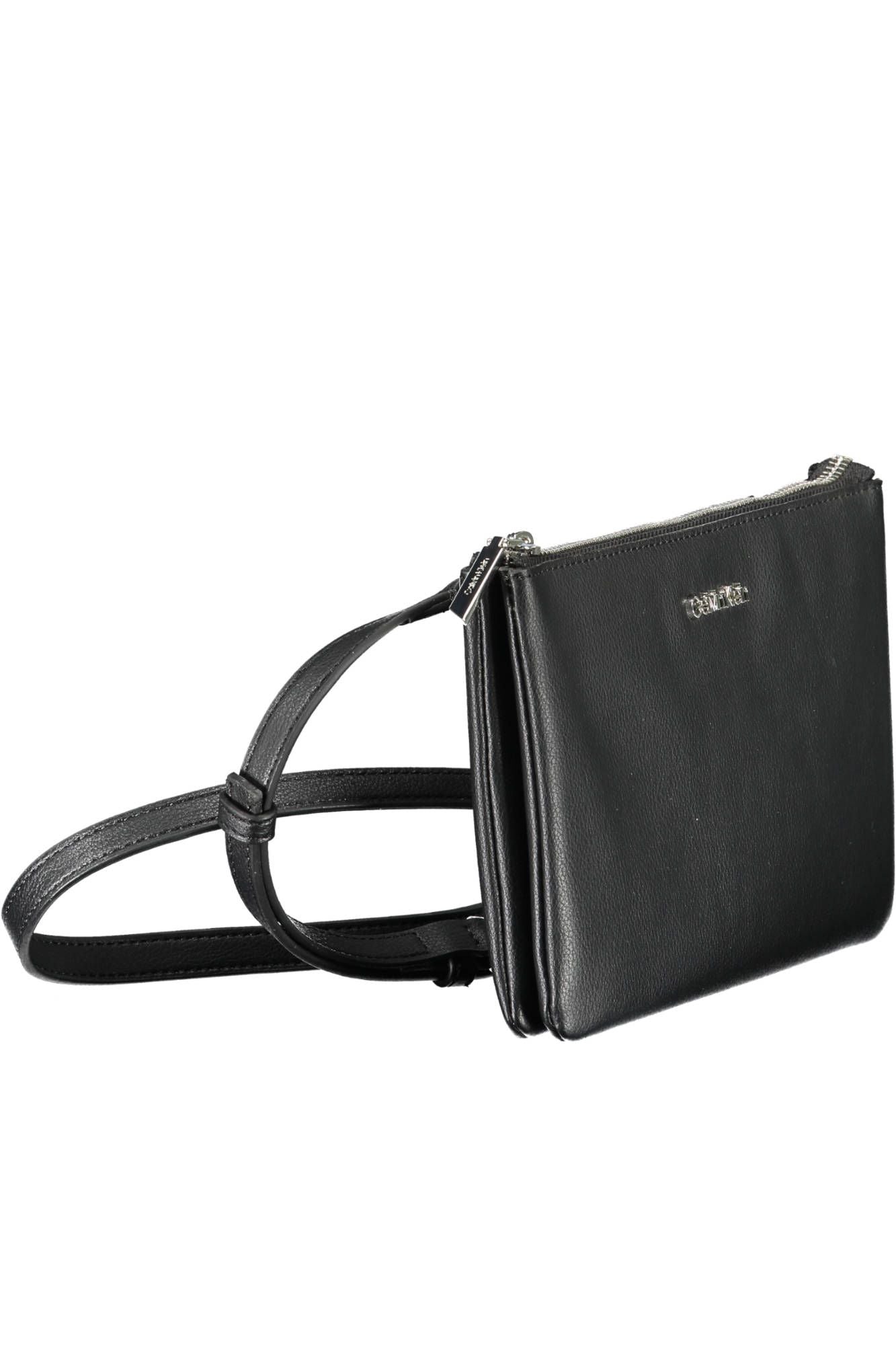 Black Polyurethane Handbag