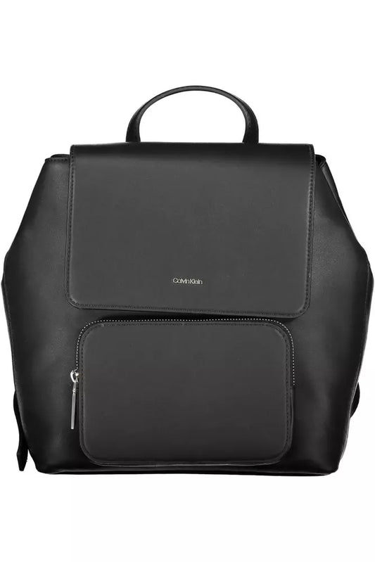 Black Polyester Backpack