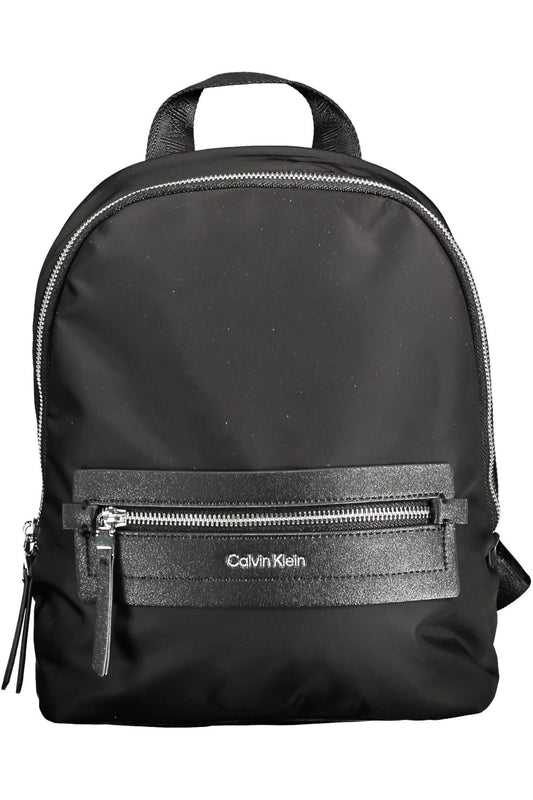 Black Polyester Backpack