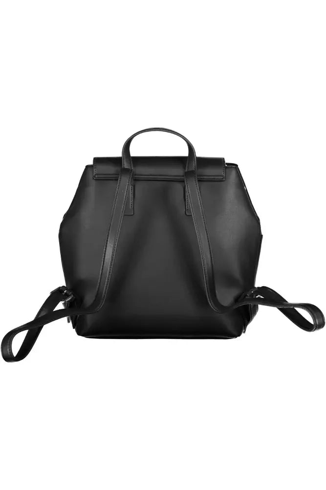 Black Polyester Backpack