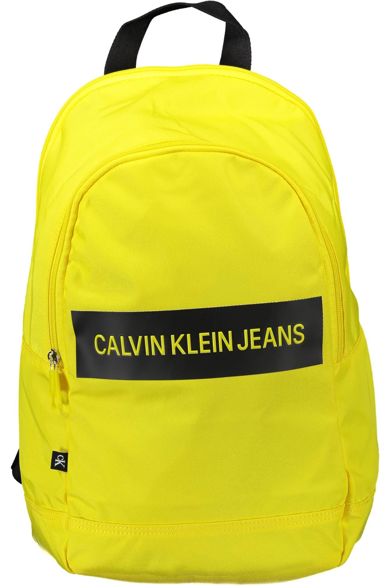 Yellow Polyester Backpack