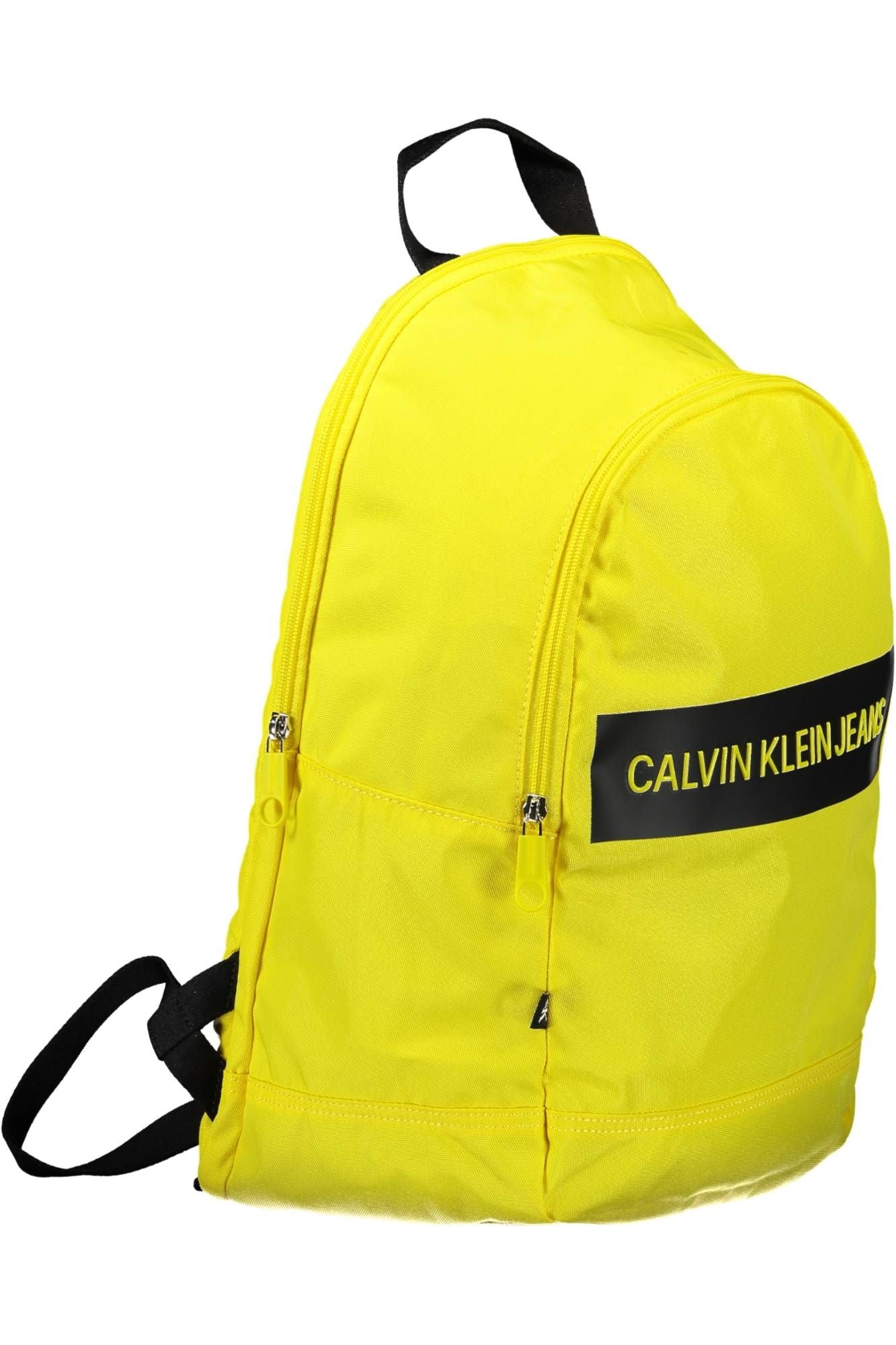 Yellow Polyester Backpack