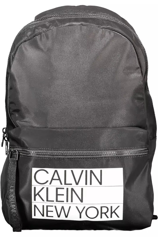 Black Polyester Backpack