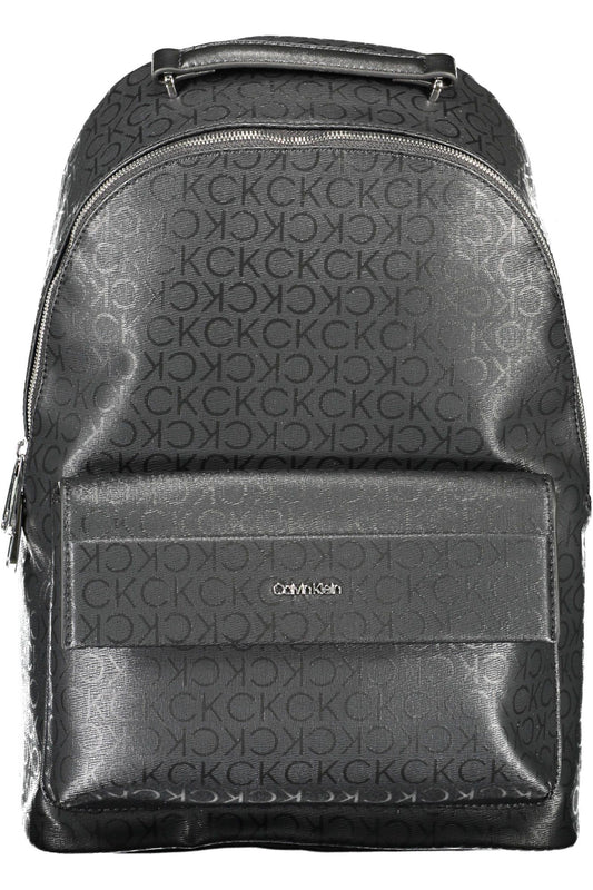 Black Polyester Backpack