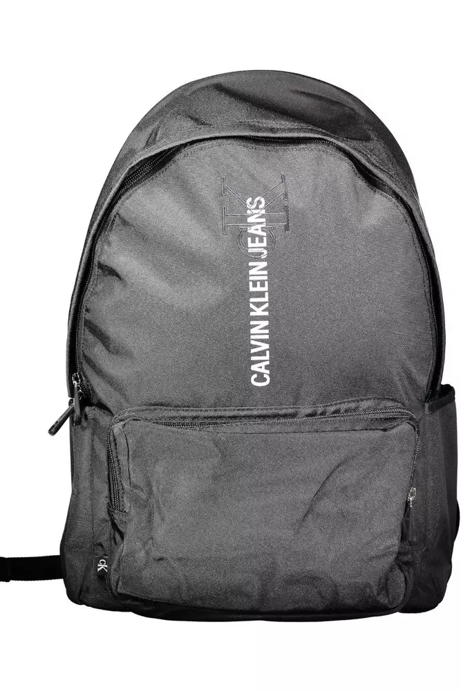 Black Polyester Backpack