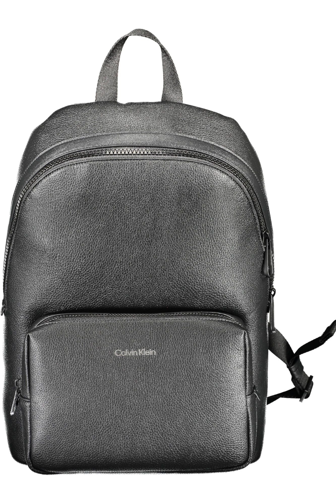 Black Polyurethane Backpack