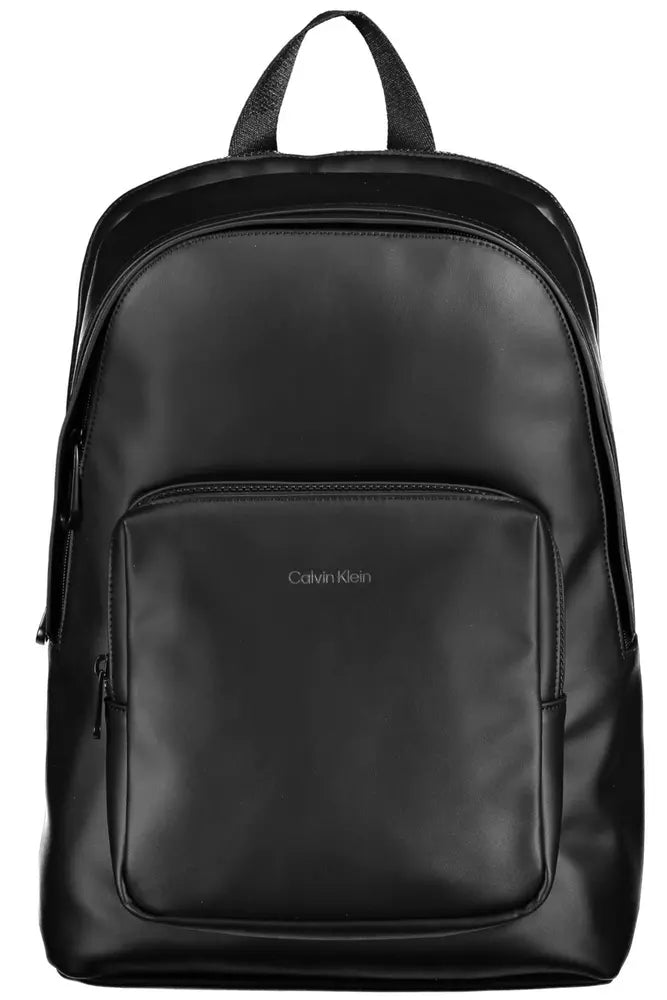 Black Polyester Backpack