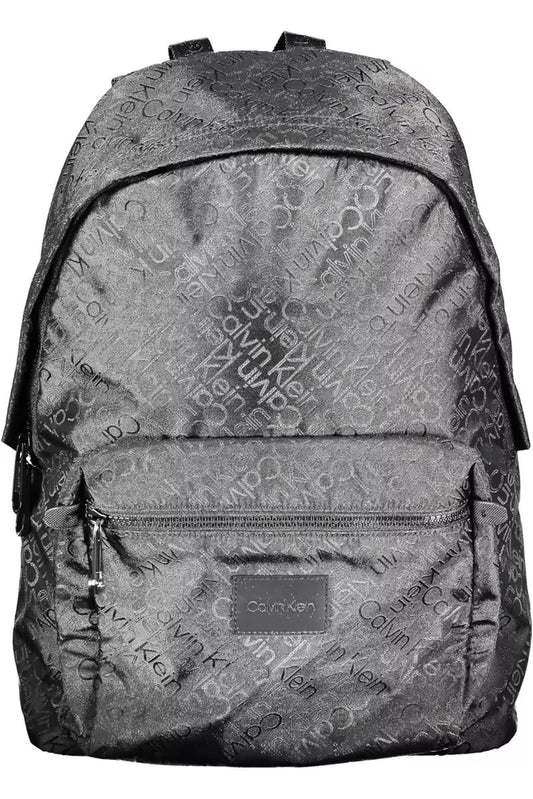 Black Polyester Backpack