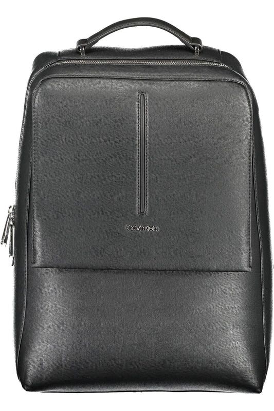 Black Polyester Backpack