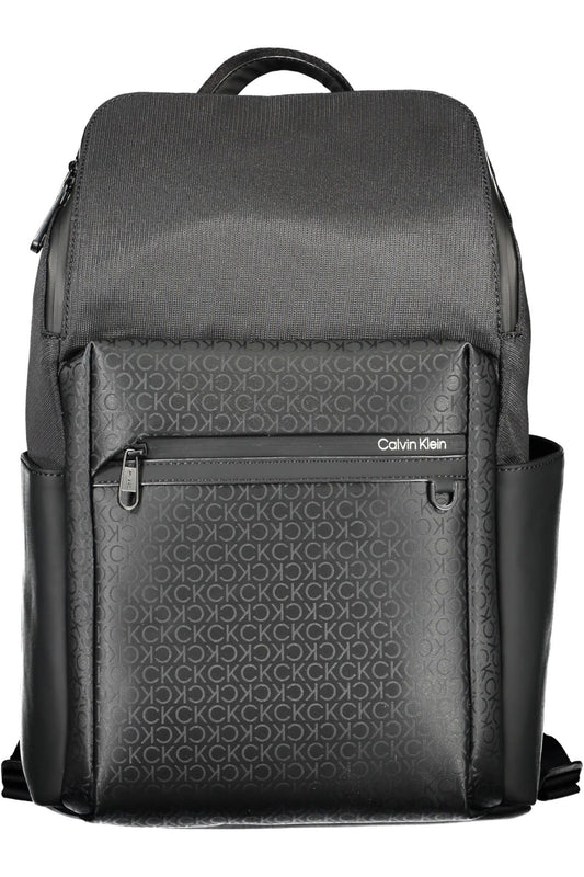 Black Polyester Backpack