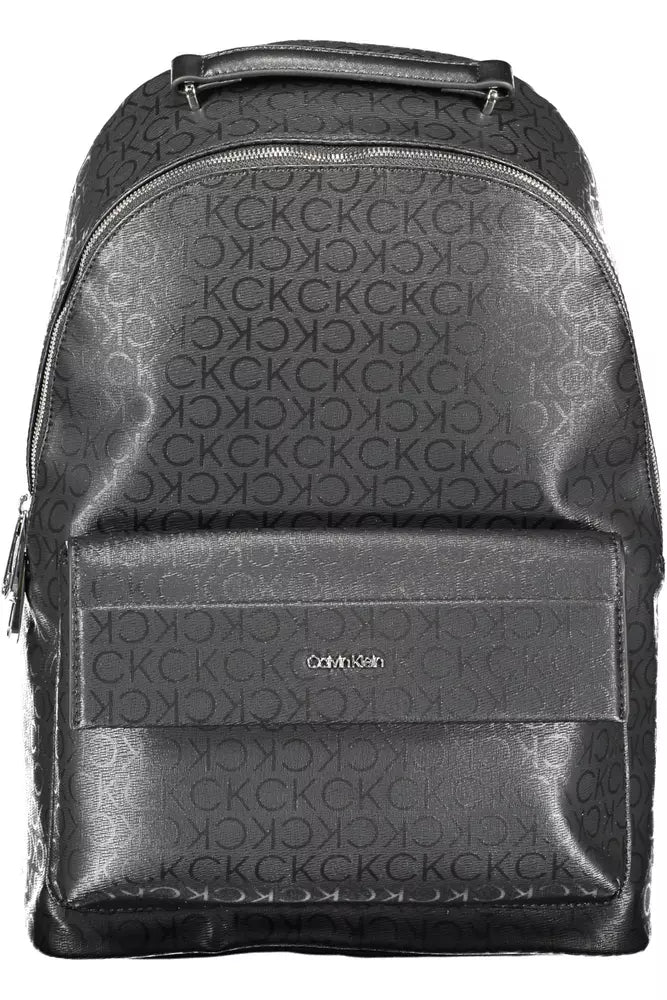 Black Polyester Backpack