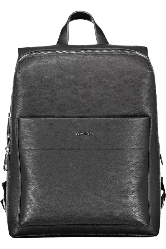 Black Polyester Backpack