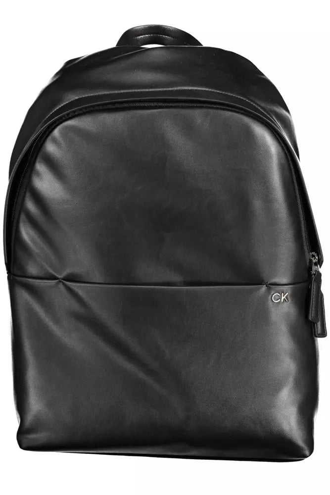 Black Polyester Backpack