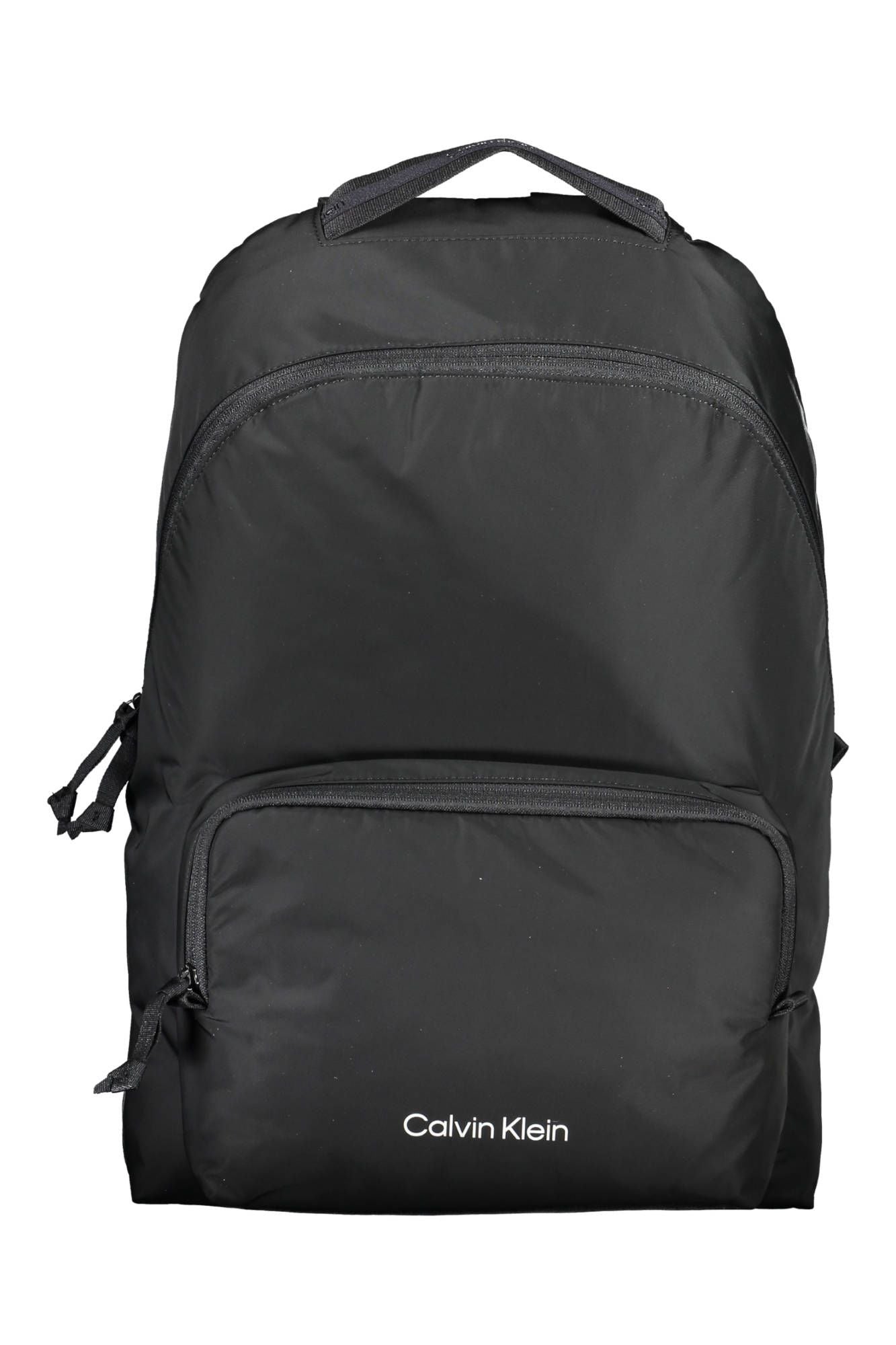 Black Polyester Backpack