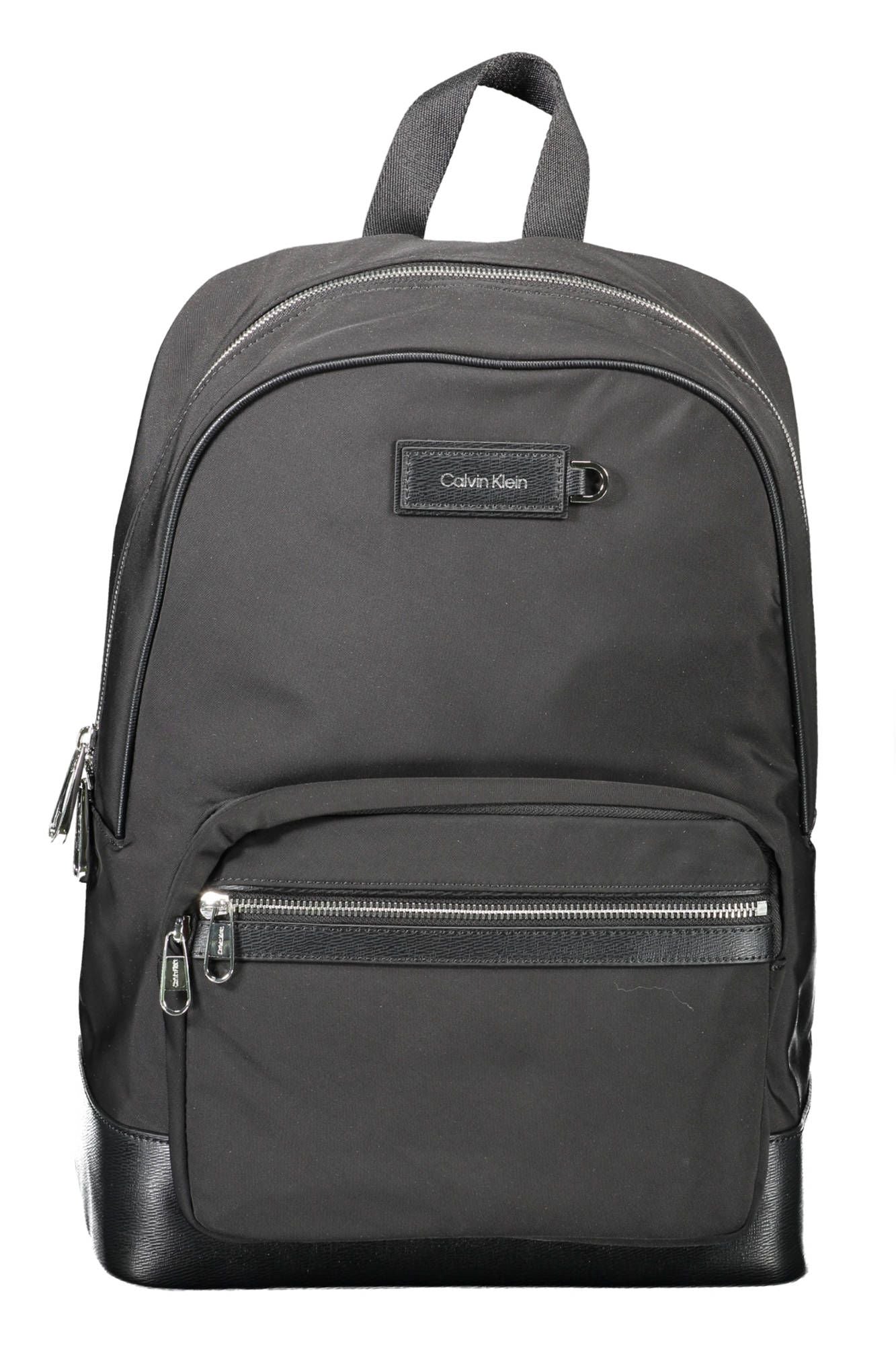 Black Polyester Backpack