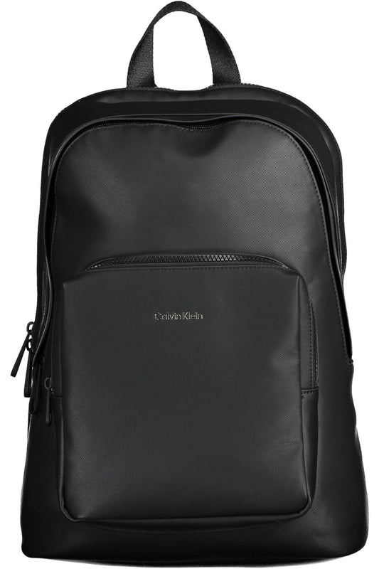 Black Polyester Backpack