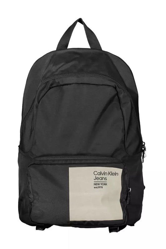 Black Polyester Backpack