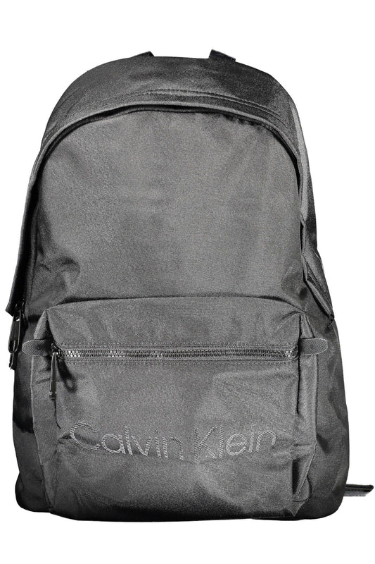 Black Polyester Backpack