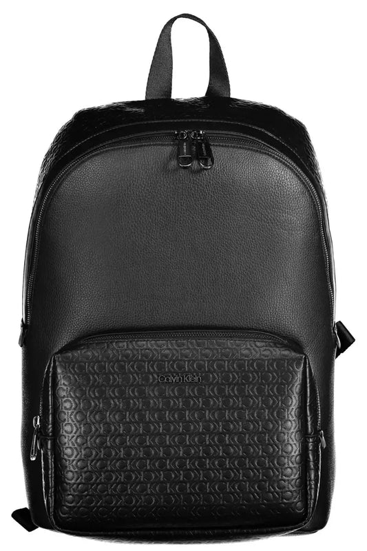 Black Polyester Backpack