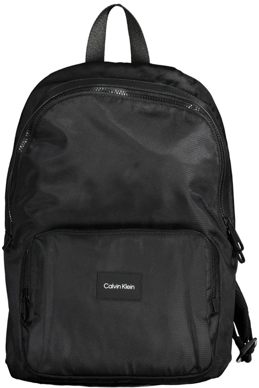 Black Polyester Backpack