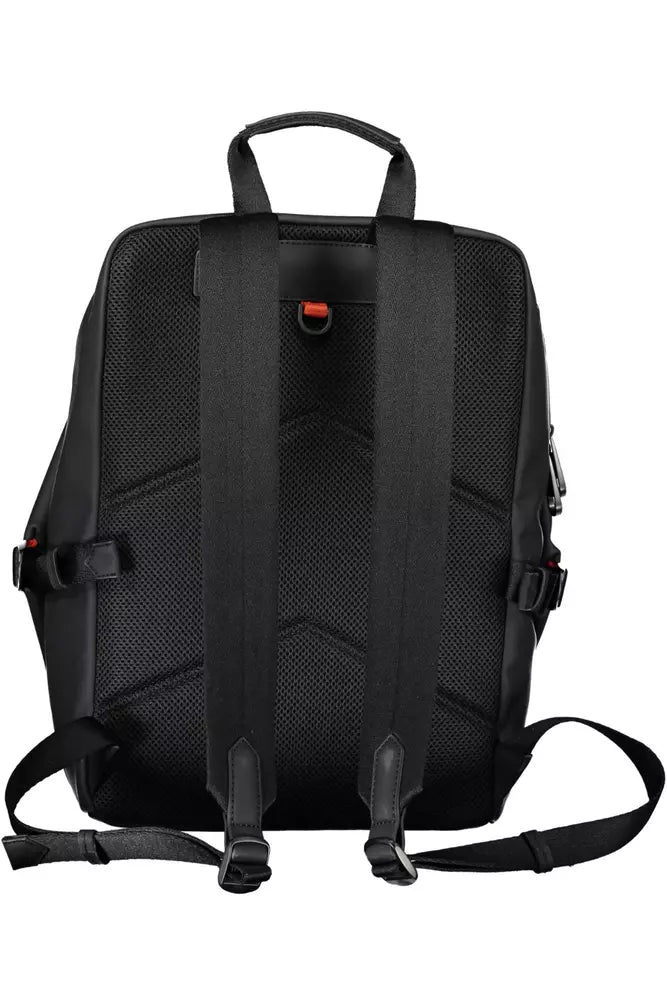 Black Polyester Backpack