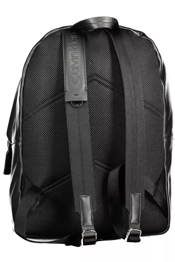 Black Polyester Backpack