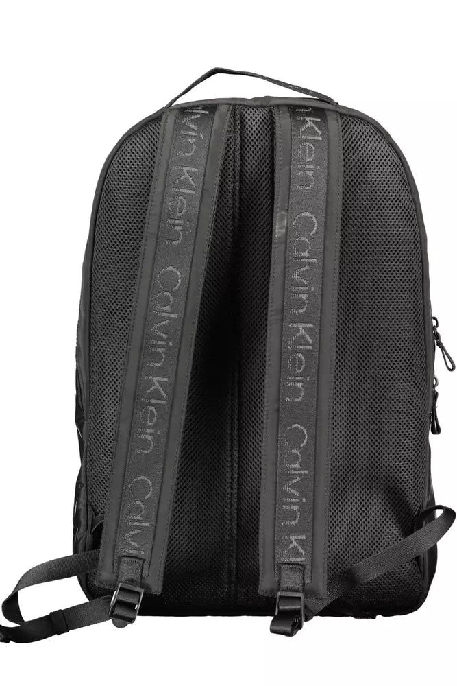 Black Polyester Backpack