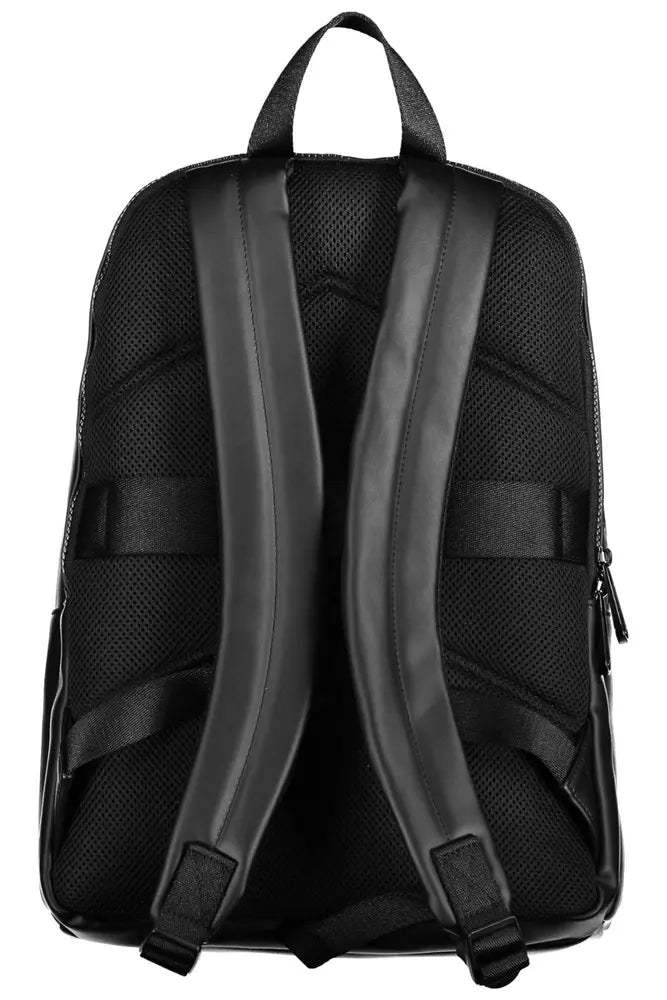 Black Polyester Backpack