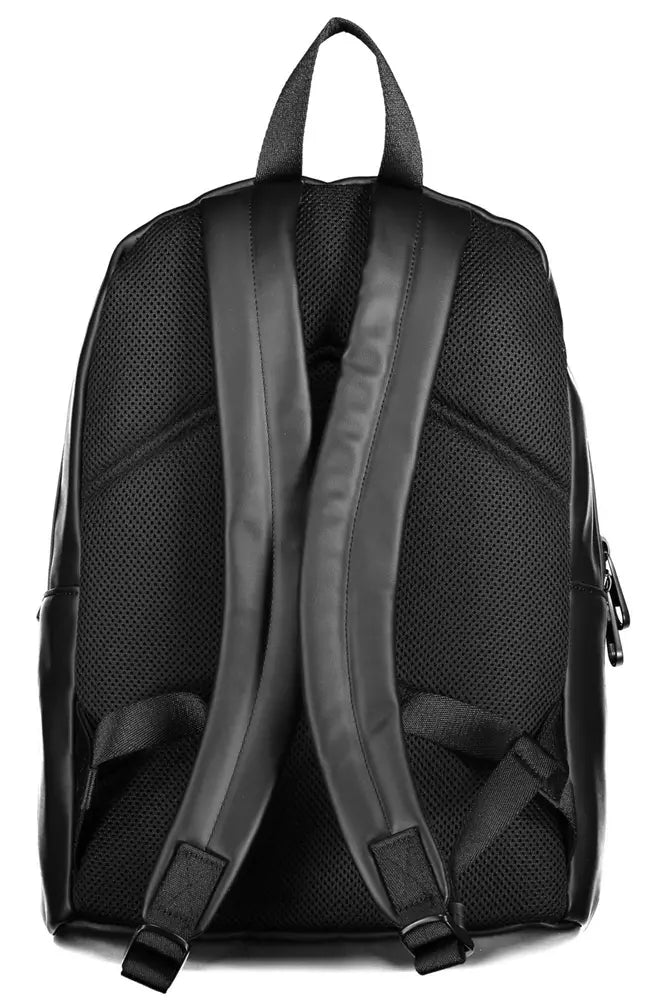 Black Polyester Backpack