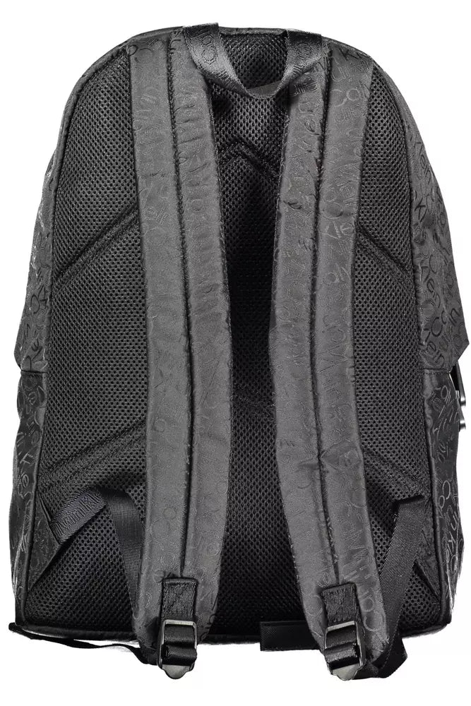 Black Polyester Backpack