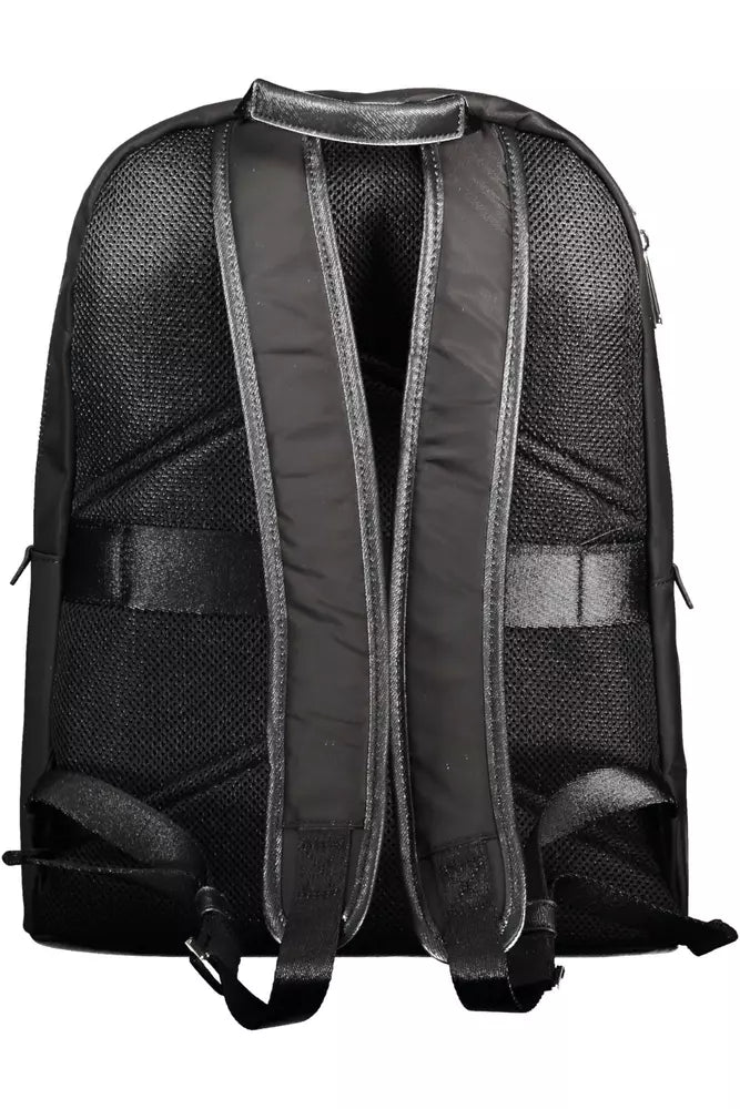 Black Polyester Backpack