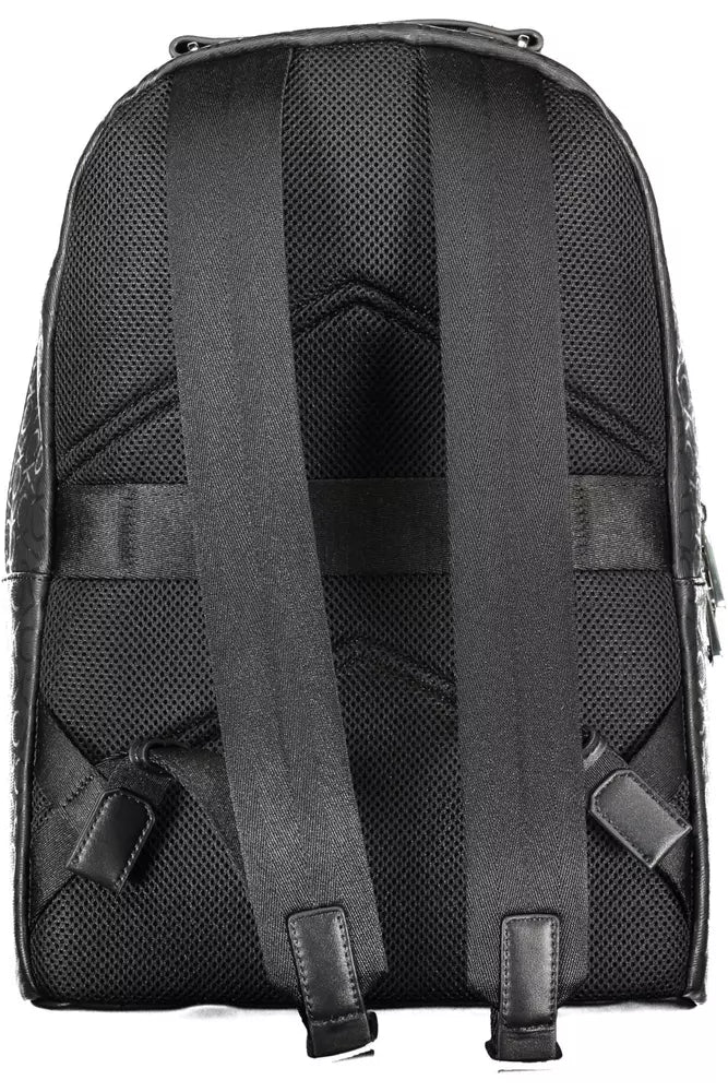 Black Polyester Backpack