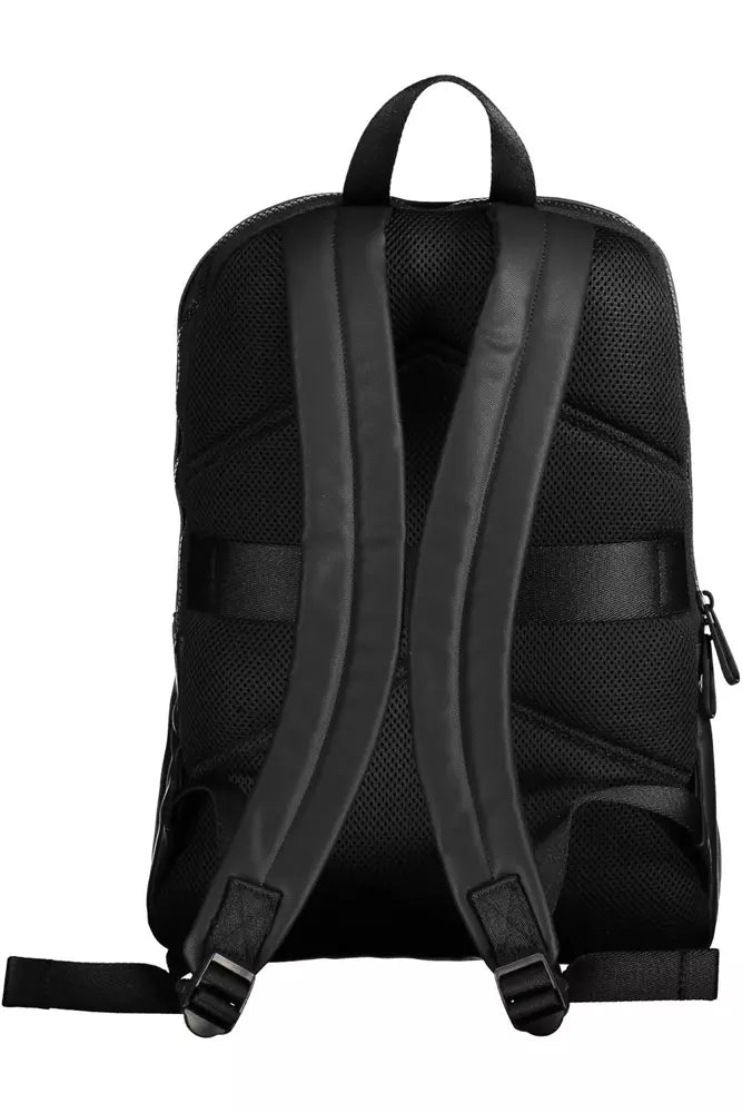 Black Polyester Backpack