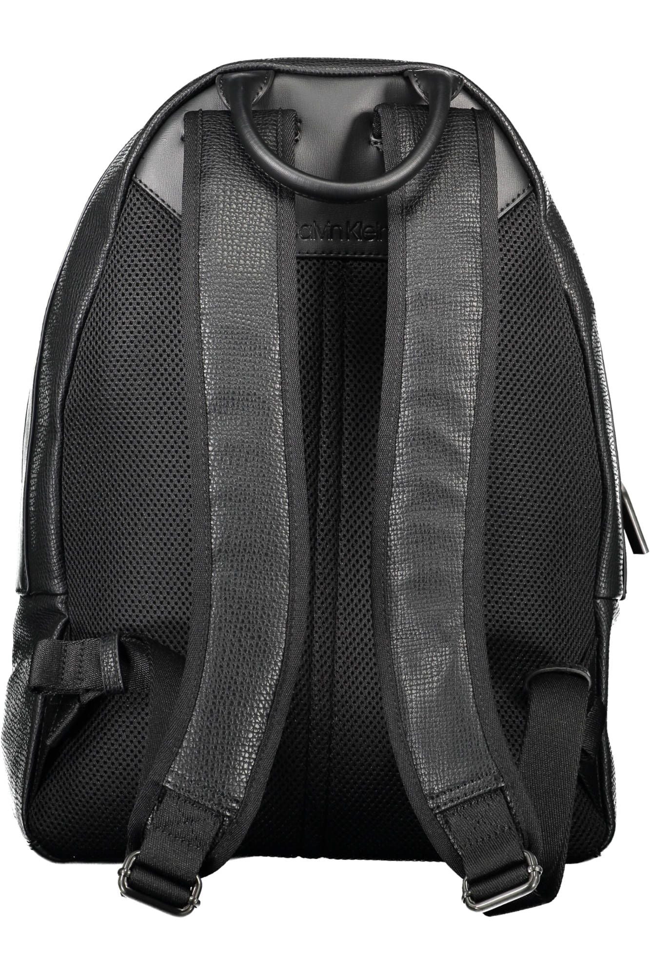 Black Polyurethane Backpack