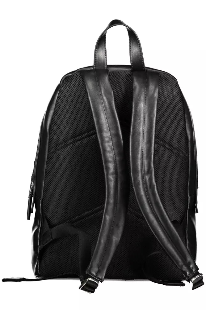 Black Polyester Backpack