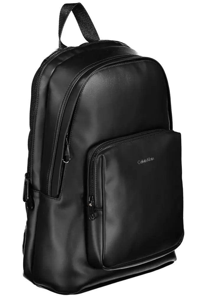 Black Polyester Backpack