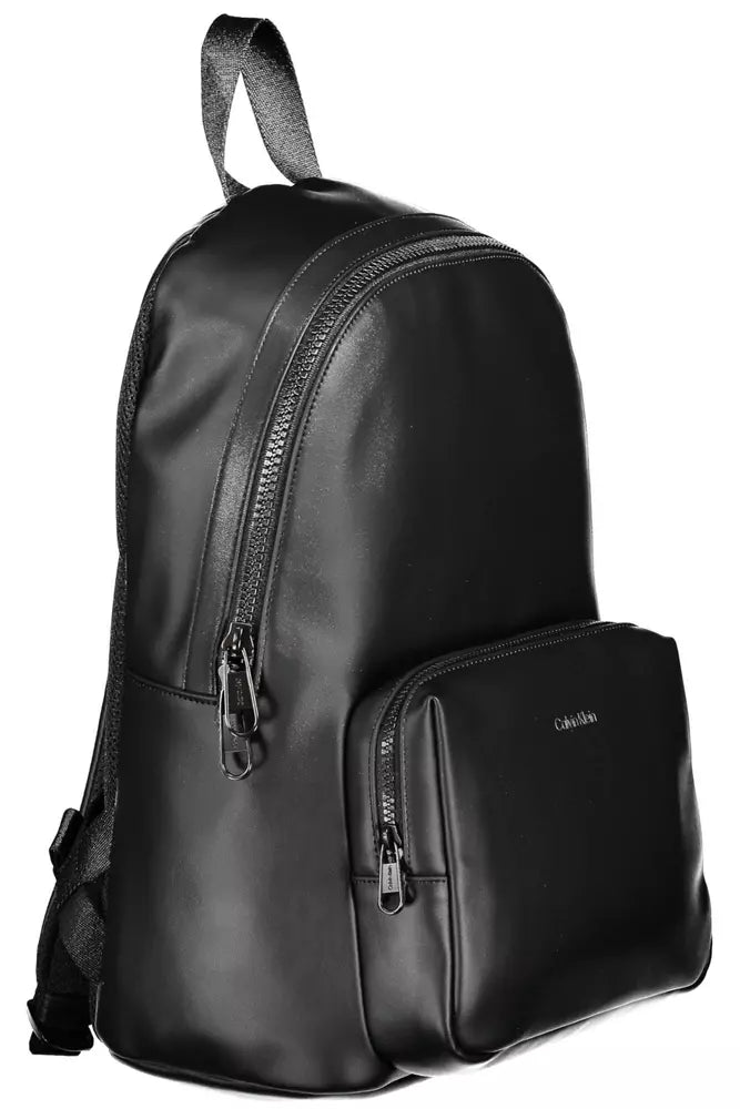 Black Polyester Backpack