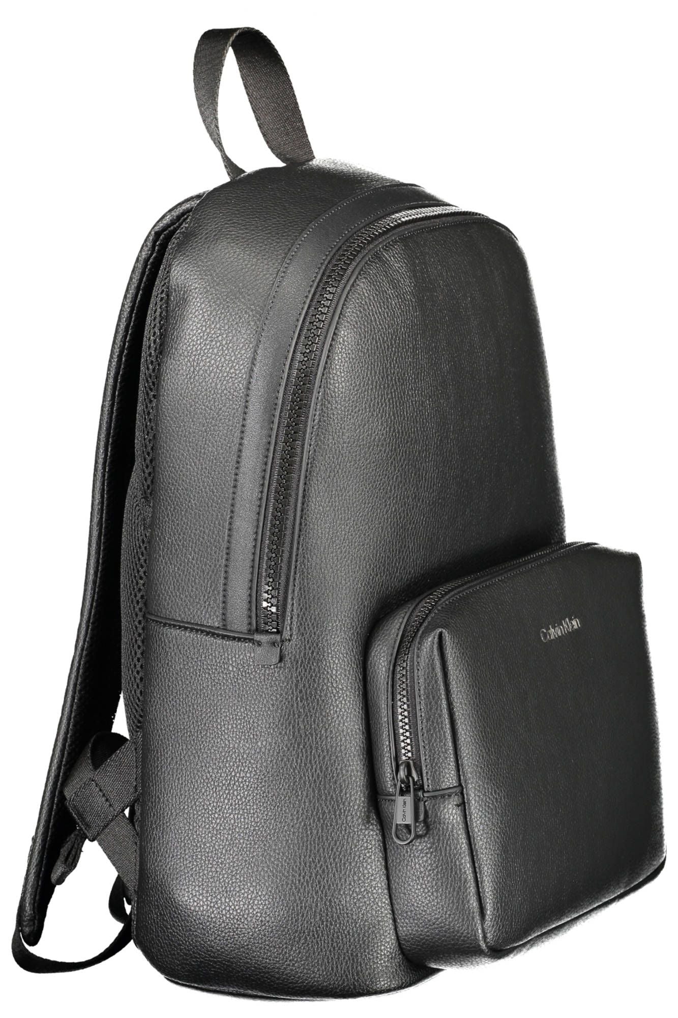 Black Polyurethane Backpack