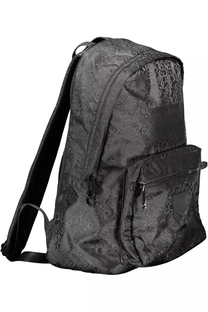 Black Polyester Backpack