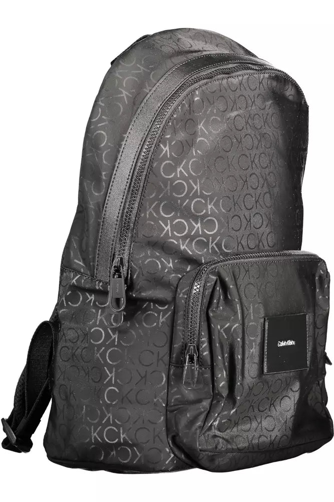 Black Polyester Backpack