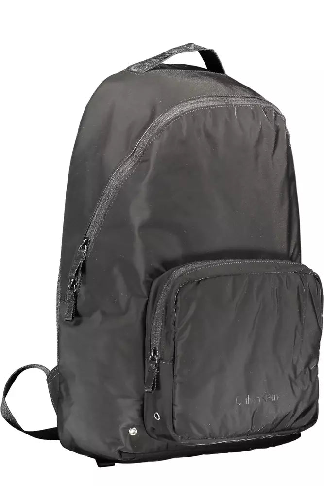 Black Polyester Backpack