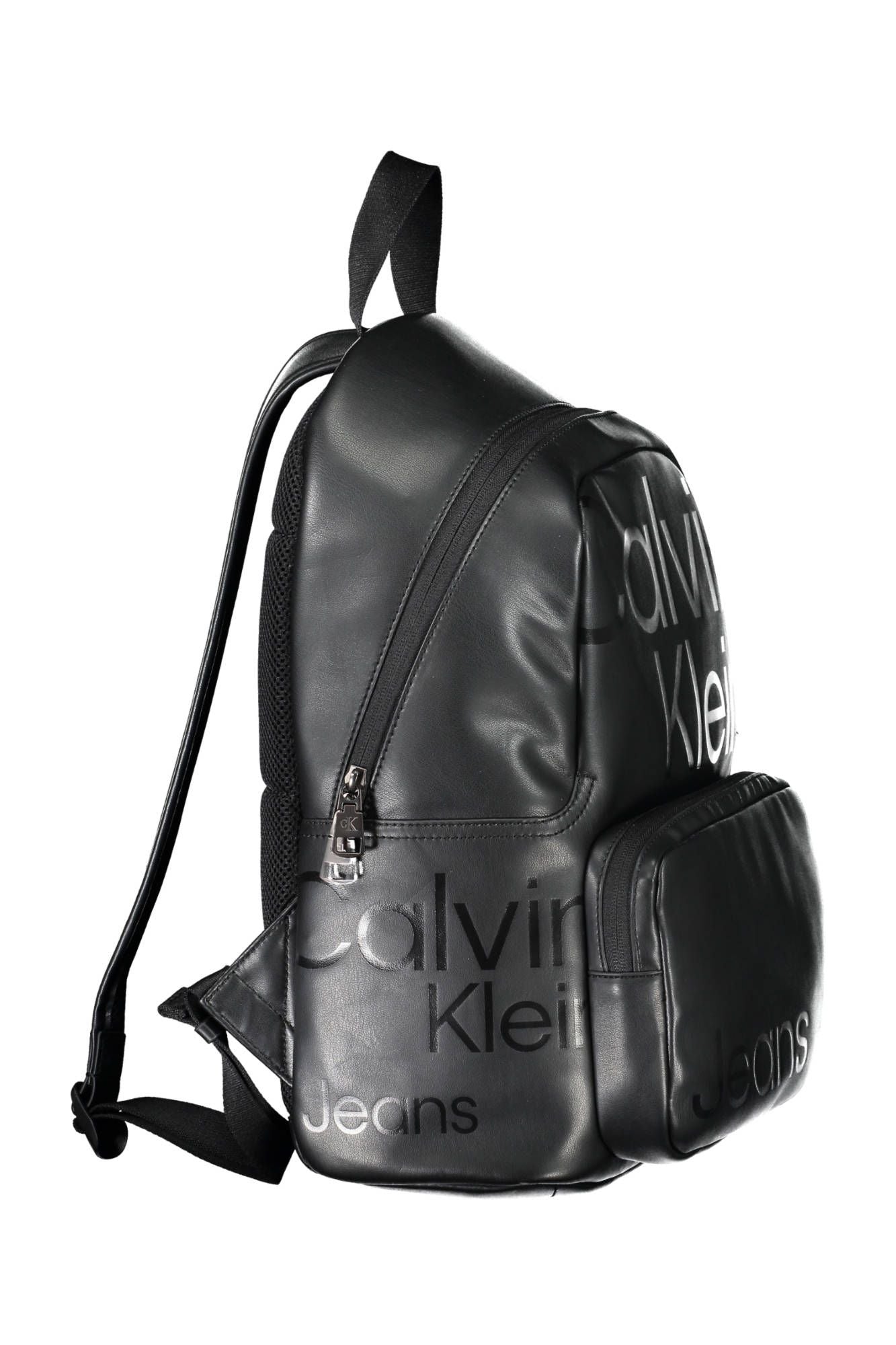 Black Polyurethane Backpack